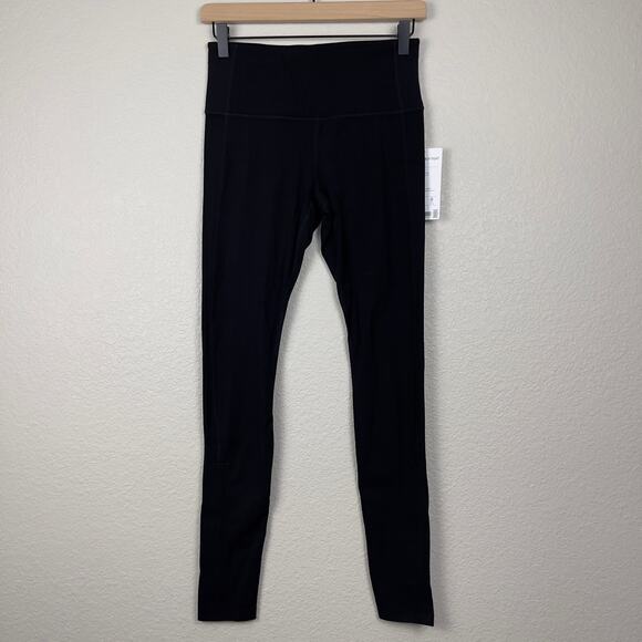 Athleta Barre Stirrup Tight Powervita Black‎ Size Small Petite Yoga Pilates NWT - Picture 3 of 16